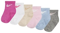 Nike Swoosh 6 Pack Ankle Socks  - Girls' Toddler