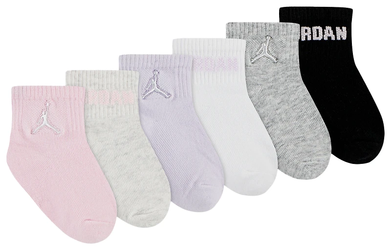 Jordan Everyday Essentials 6 Pack Ankle Socks  - Girls' Toddler