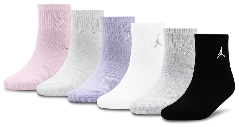Jordan Everyday Essentials 6 Pack Ankle Socks - Girls' Preschool