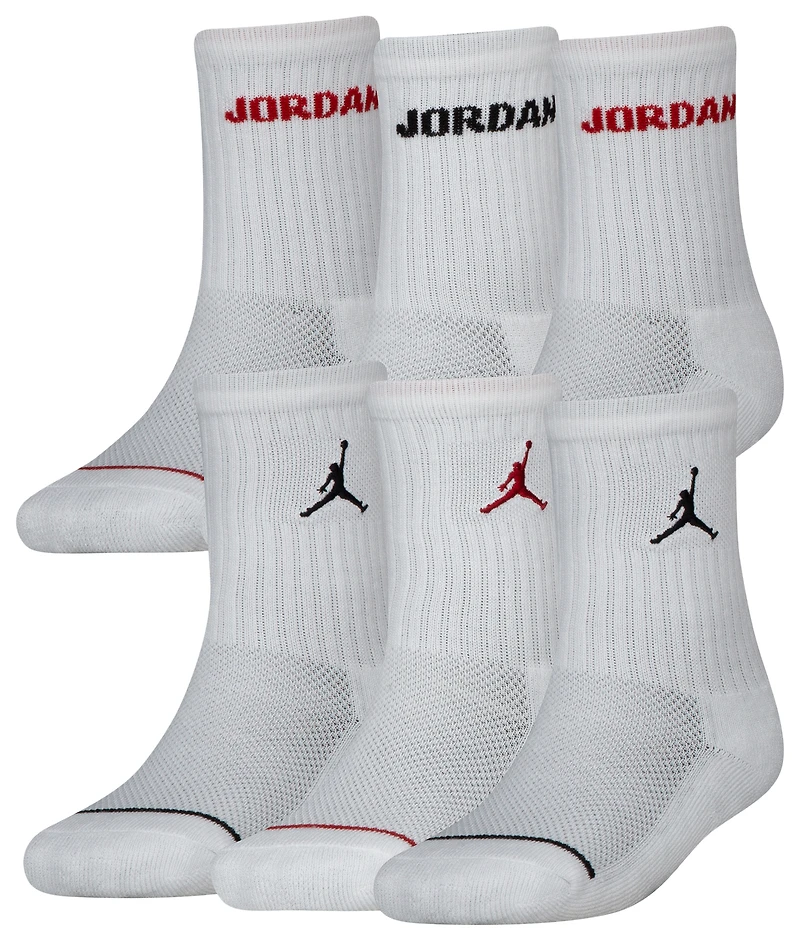 Jordan 6 Pack Crew Socks  - Youth