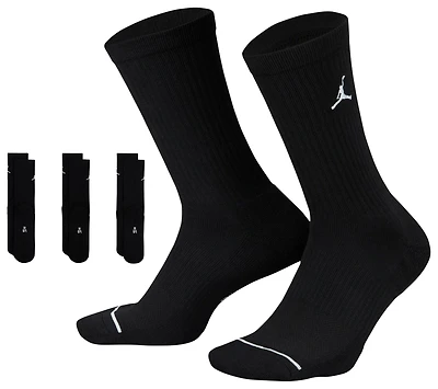 Jordan Every Day Cushioned Crew 3 Pack Socks  - Men's