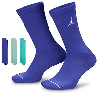 Jordan Every Day Cushioned Crew 3 Pack Socks  - Men's