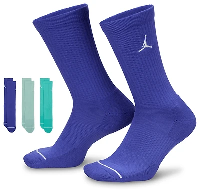 Jordan Every Day Cushioned Crew 3 Pack Socks  - Men's