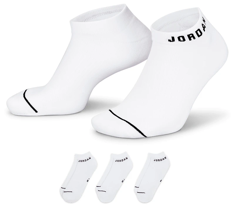Jordan Everyday Cushioned Poly 3-Pack No Show Socks  - Men's