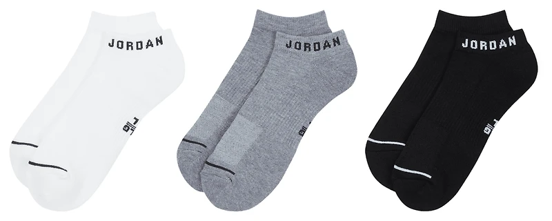 Jordan Everyday Cushioned Poly No Show Socks 3 Pack  - Boys' Grade School
