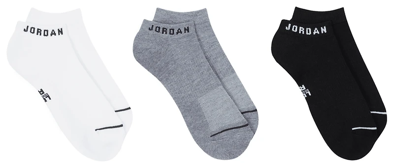 Jordan Everyday Cushioned Poly No Show Socks 3 Pack  - Boys' Grade School