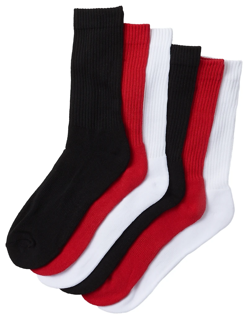 LCKR 6 Pack Basic Crew Socks - Men's