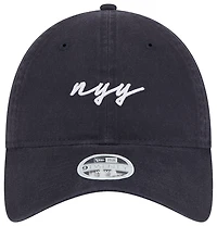 New Era Yankees 9Twenty Script Cap  - Women's