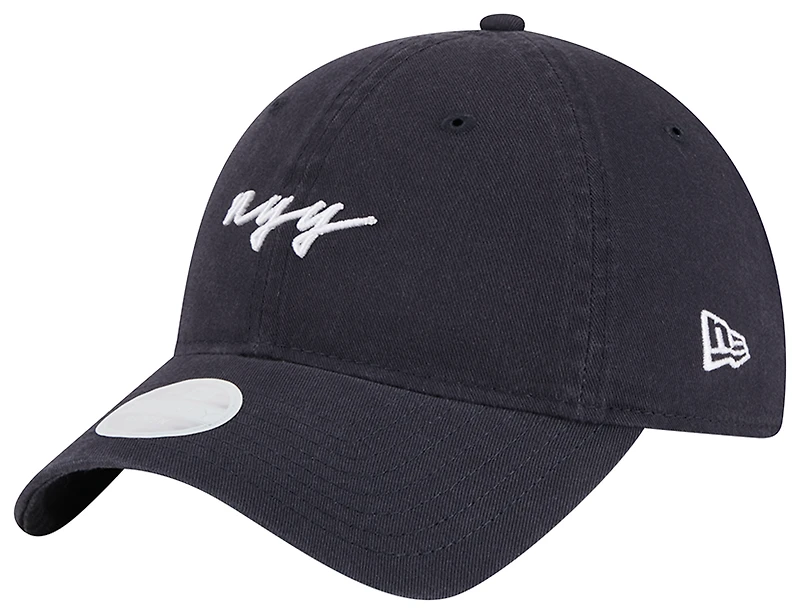 New Era Yankees 9Twenty Script Cap  - Women's