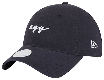 New Era Yankees 9Twenty Script Cap  - Women's