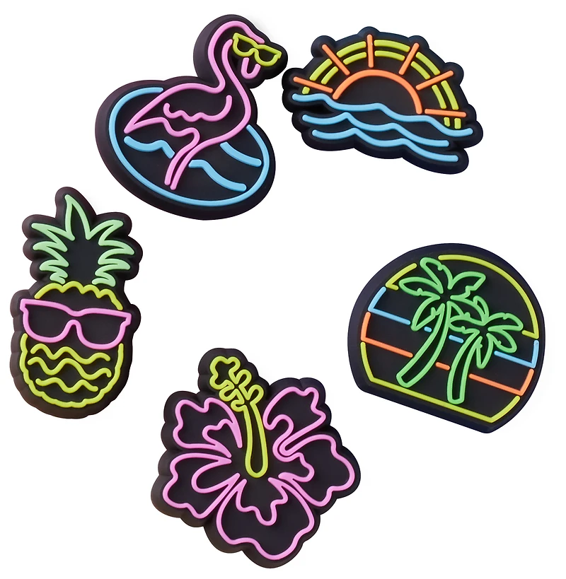Crocs Lights Up Neon 5 Pack - Women's