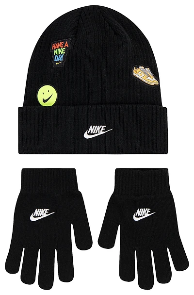 Nike Patch Peak Beanie Set  - Boys' Grade School