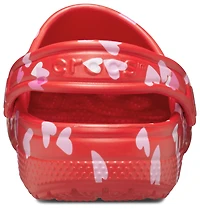 Crocs Girls Classic Valentines Day Hearts Clogs - Girls' Grade School Shoes Red/Pink/White