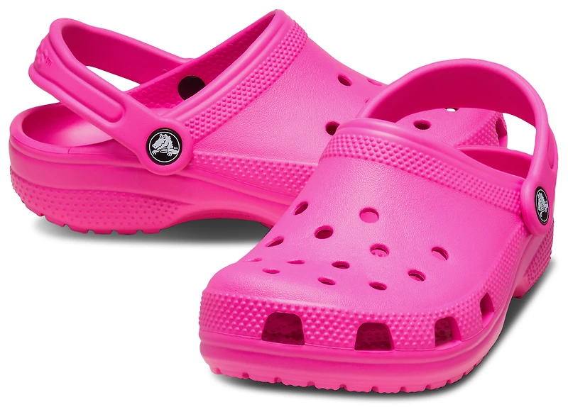 Crocs Girls Classic Clogs - Girls' Preschool Shoes Pink Crush/Pink Crush
