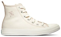 Converse Girls Chuck Taylor All Star Hi - Girls' Grade School Basketball Shoes White/Nutty Granola/Egret