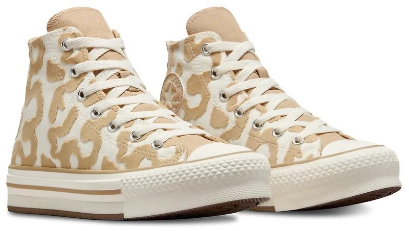Converse Girls CTAS Eva Lift - Girls' Grade School Basketball Shoes Warm Quarry/Egret/Egret