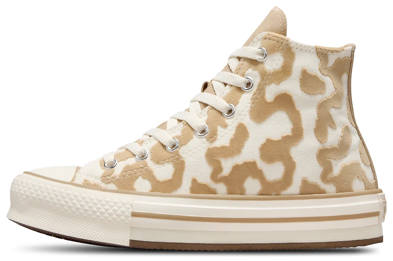 Converse Girls CTAS Eva Lift - Girls' Grade School Basketball Shoes Warm Quarry/Egret/Egret
