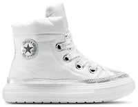 Converse Girls Chuck Taylor All Star Elements Boots High - Girls' Grade School Silver/Black/Barely Grey
