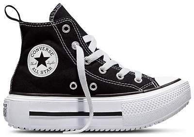 Converse Girls Chuck Taylor All Star Lift Double Stack - Girls' Preschool Shoes Black/White