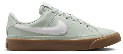 Nike Boys Court Legacy - Boys' Grade School Shoes Lt Silver/White/Gum Dk Brown