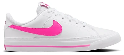 Nike Boys Court Legacy - Boys' Grade School Shoes White/Laser Fuchsia