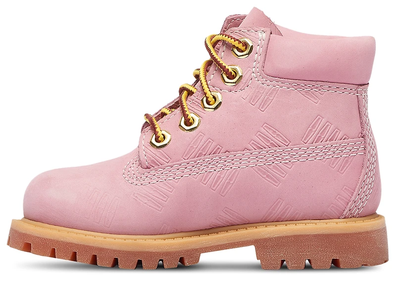Timberland Girls Premium 6" Waterproof Boots - Girls' Toddler Pink/Pink