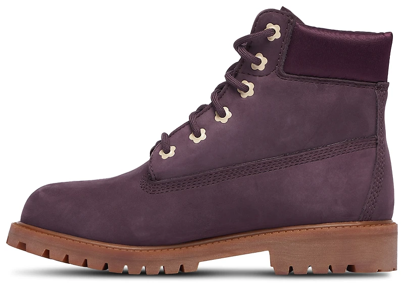 Timberland Girls Premium 6" Waterproof Boots - Girls' Grade School Purple/Black