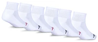 Jordan Boys Jordan Legend Ankle 6-Pack Socks - Boys' Grade School White/White Size M