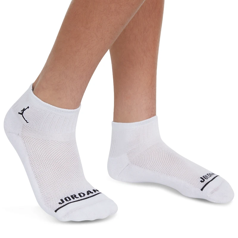 Jordan Boys Jordan Legend Ankle 6-Pack Socks - Boys' Grade School White/White Size M