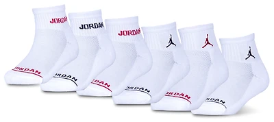 Jordan Boys Jordan Legend Ankle 6-Pack Socks - Boys' Grade School White/White Size M