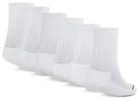 Jordan Boys Jordan Legend Crew 6-Pack Socks - Boys' Grade School White/White Size M