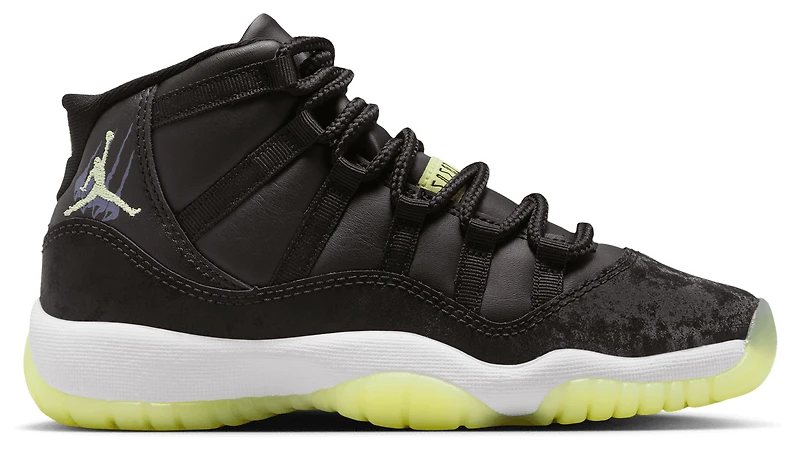 Jordan Boys Air Retro 11 SS - Boys' Grade School Shoes Black/Volt/Dark Raisin