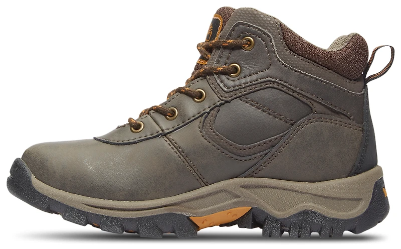 Timberland Boys Mt. Maddsen Mid Waterproof Hiking Boot - Boys' Grade School Shoes Dark Brown