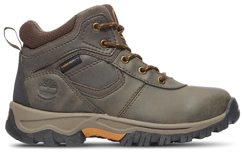 Timberland Boys Mt. Maddsen Mid Waterproof Hiking Boot - Boys' Grade School Shoes Dark Brown