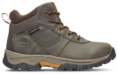 Timberland Boys Mt. Maddsen Mid Waterproof Hiking Boot - Boys' Grade School Shoes Dark Brown