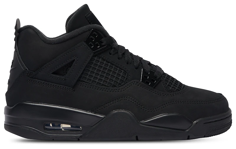 Jordan Boys Air 4 Retro Remastered - Boys' Grade School Basketball Shoes Black/Black/Light Graphite