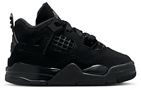 Jordan Boys Retro 4 Remastered - Boys' Toddler Shoes Black/Black/Light Graphite