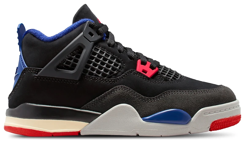 Jordan Boys AJ 4 Retro OG - Boys' Preschool Shoes Black/Fire Red/Deep Royal Blue