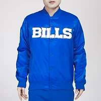 Pro Standard Bills Big Logo Satin Jacket - Men's