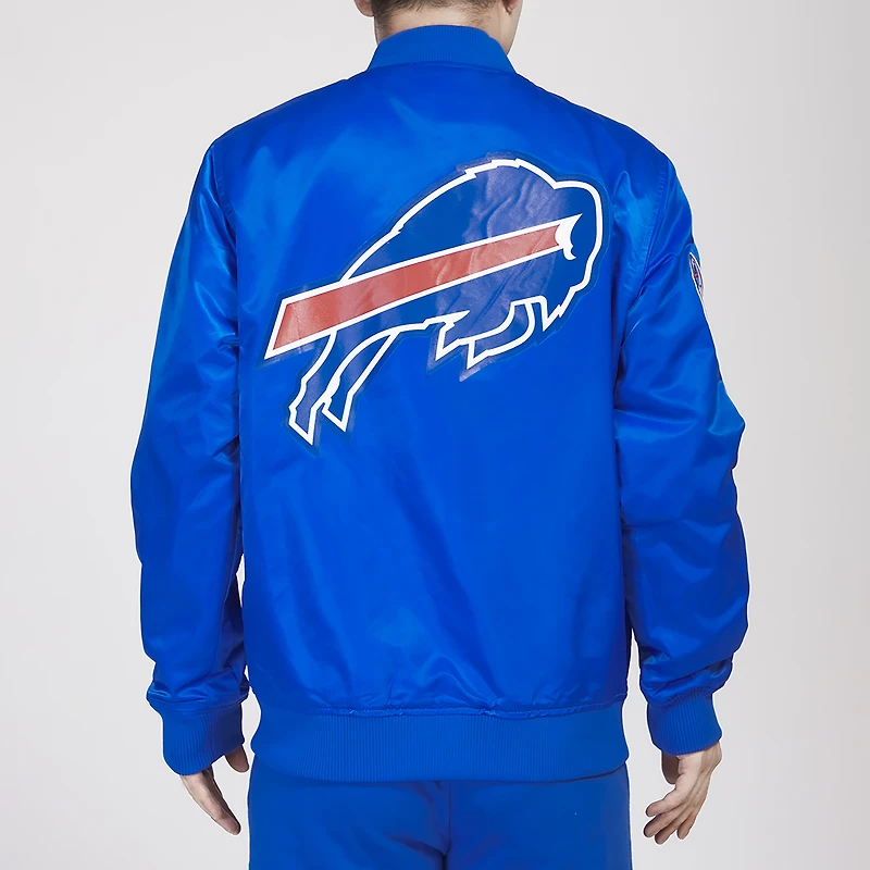 Pro Standard Bills Big Logo Satin Jacket - Men's