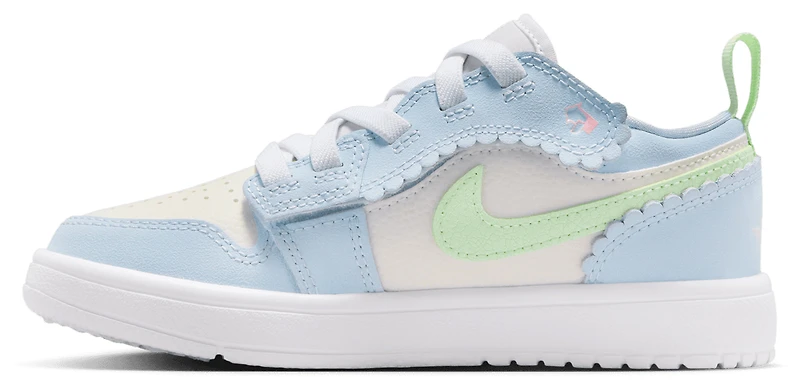 Jordan Girls AJ 1 Low ALT SE Fem - Girls' Preschool Shoes Half Blue/Vapor Green/Sail