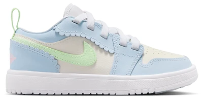Jordan Girls AJ 1 Low ALT SE Fem - Girls' Preschool Shoes Half Blue/Vapor Green/Sail