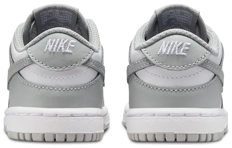 Nike Boys Dunk Low - Boys' Toddler Shoes White/Light Smoke Grey/White