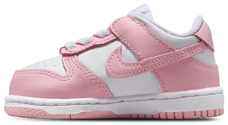 Nike Girls Dunk Low - Girls' Toddler Shoes White/Soft Pink