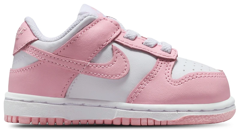 Nike Girls Dunk Low - Girls' Toddler Shoes White/Soft Pink