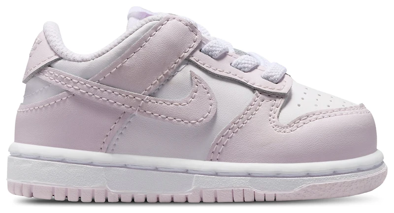Nike Girls Dunk Low - Girls' Toddler Shoes White/Light Violet
