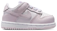 Nike Girls Dunk Low - Girls' Toddler Shoes White/Light Violet
