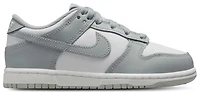 Nike Boys Dunk Low - Boys' Preschool Shoes White/Light Smoke Grey/White