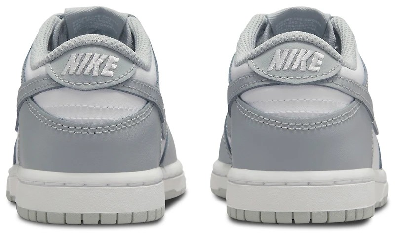 Nike Boys Dunk Low - Boys' Preschool Shoes White/Light Smoke Grey/White
