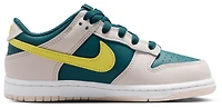 Nike Boys Dunk Low - Boys' Preschool Shoes Dk Teal Green/Sonic Yellow/Dk Green